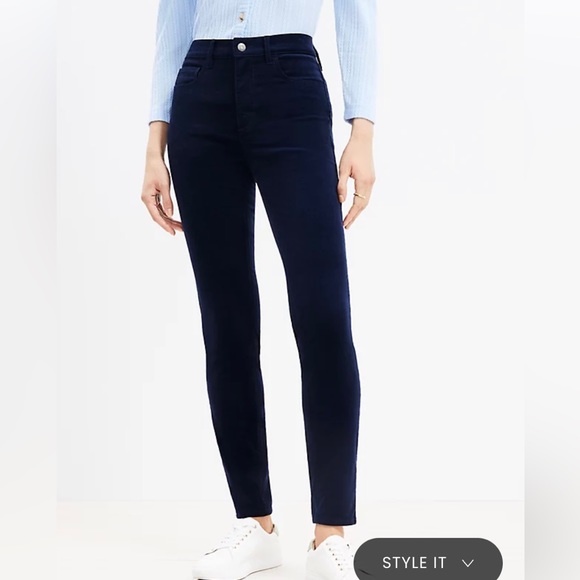 LOFT Pants - Loft “made and loved” blue corduroy pants size 31/12